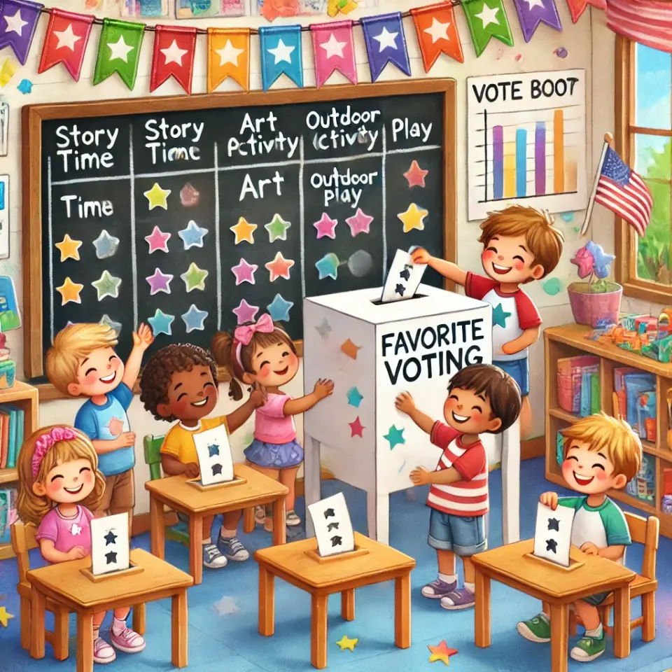 Vote for kindness in Preschoolers with an Engaging Election Day Theme