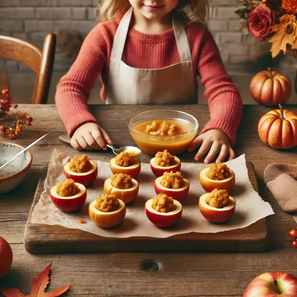 Thanksgiving Recipe for Kids: Mini Stuffed Apples